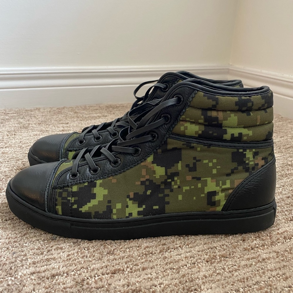 Sully Wong limited Canadian army camo sneakers